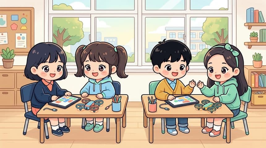 코딩 드론: 블록 프로그래밍으로 비행 경로 설계하기