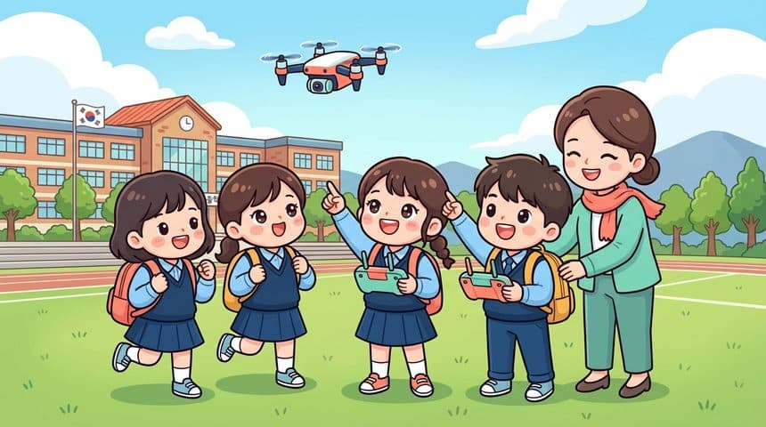 드론 항공촬영: 우리 학교를 하늘에서 기록하기