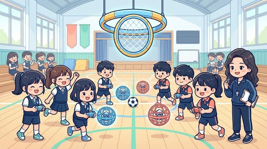 드론 축구 리그: 팀 전략과 정밀 조종 실습