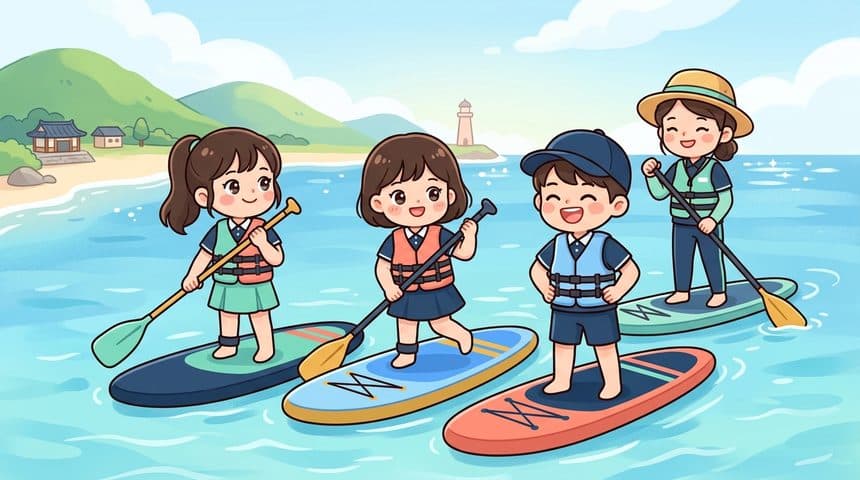 스탠드업 패들보드(SUP)와 바다 생태 관찰